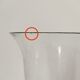 Metal foot glass vase