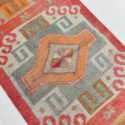 3x12 Super Soft Multicolor Vintage Runner Rug, 91x355Cm