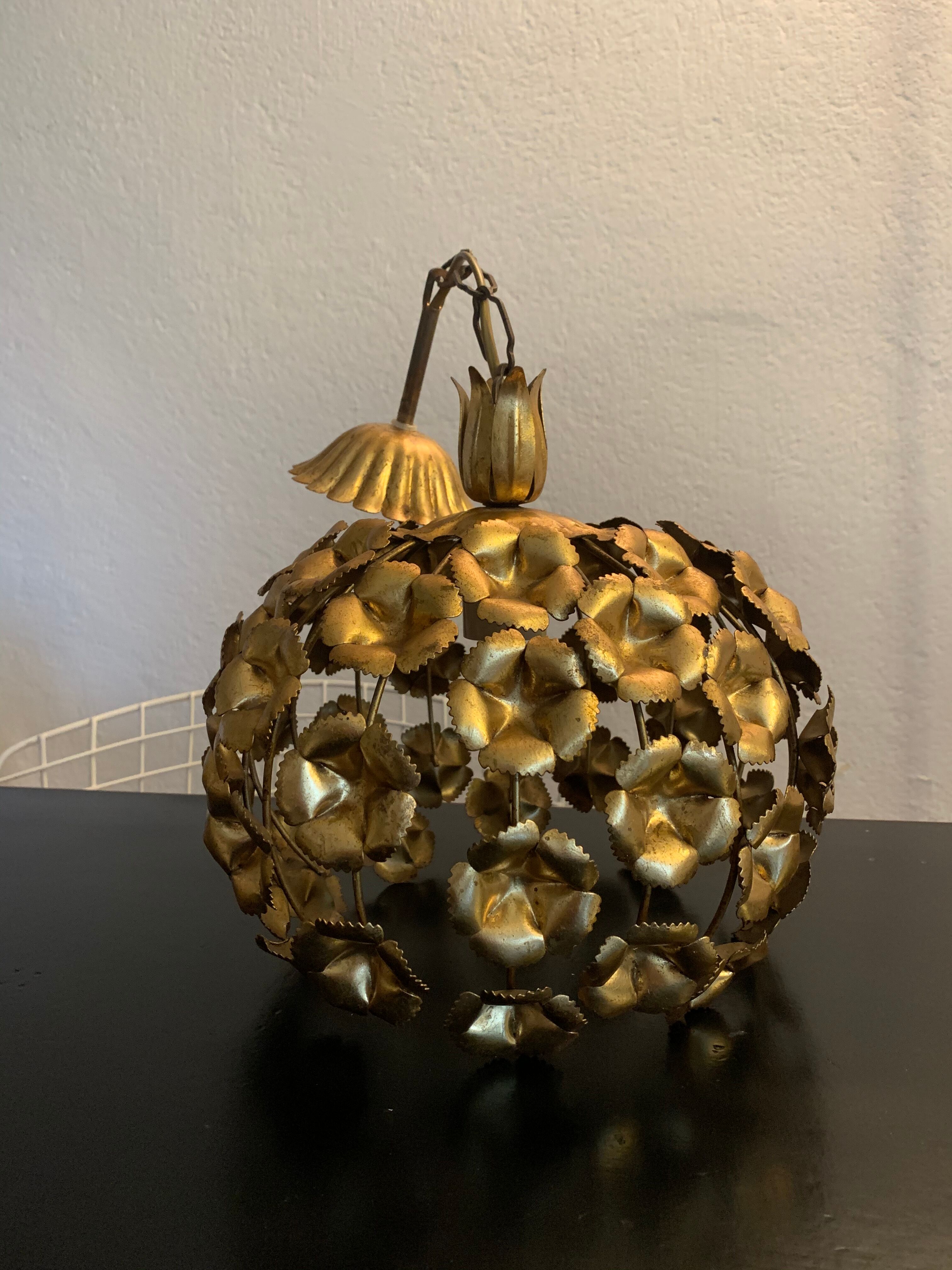 Vintage brass suspension