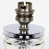 Art Deco lamp 1930 crystal and chrome metal