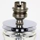 Art Deco lamp 1930 crystal and chrome metal