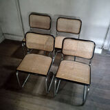 4 chairs cesca B32 Marcel Breuer