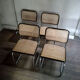 4 chaises Cesca B32 Marcel Breuer