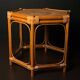 Vintage Italian rattan coffee table, 1960s.