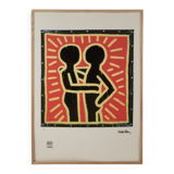 Keith Haring. Numbered colour silkscreen. 1990s.