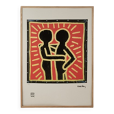 Keith Haring. Numbered colour silkscreen. 1990s.