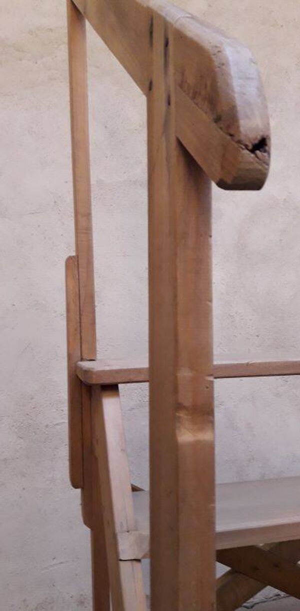 Escalier escabeau de bibliothèque, d’atelier, XIX°