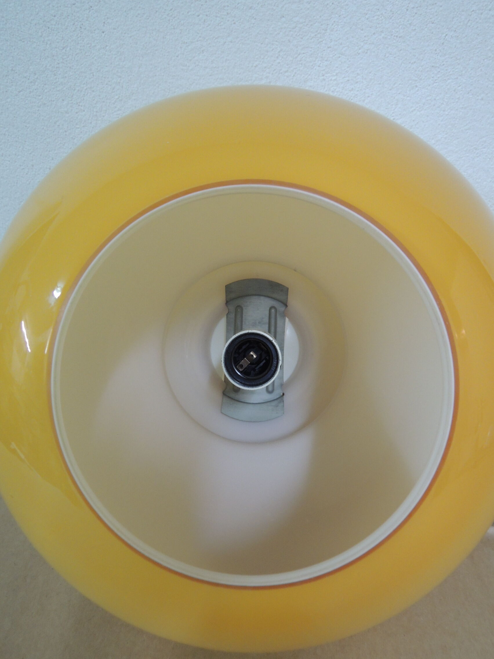 Orange opaline hanging