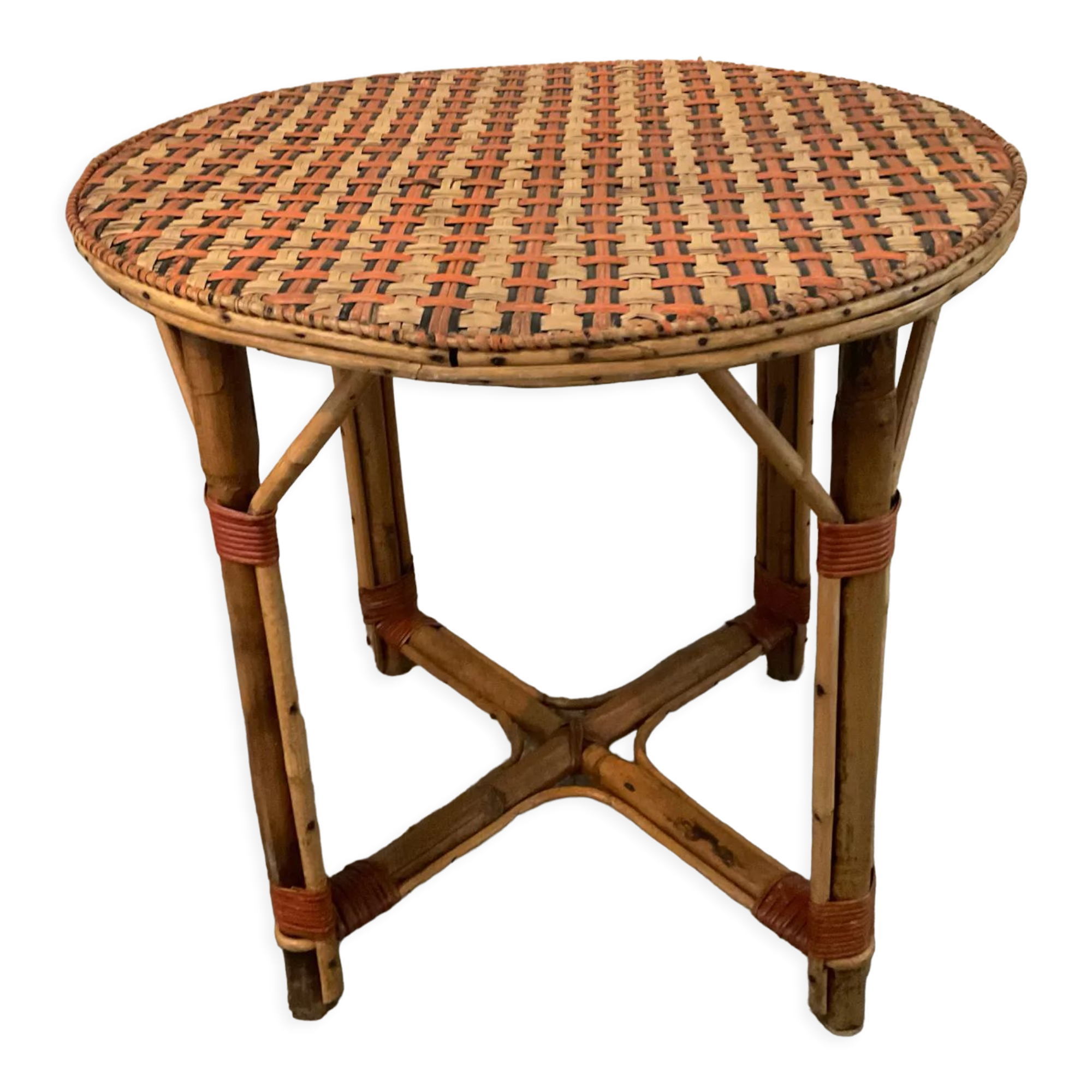 Rattan table from the 60s