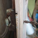 Double antique wooden doors