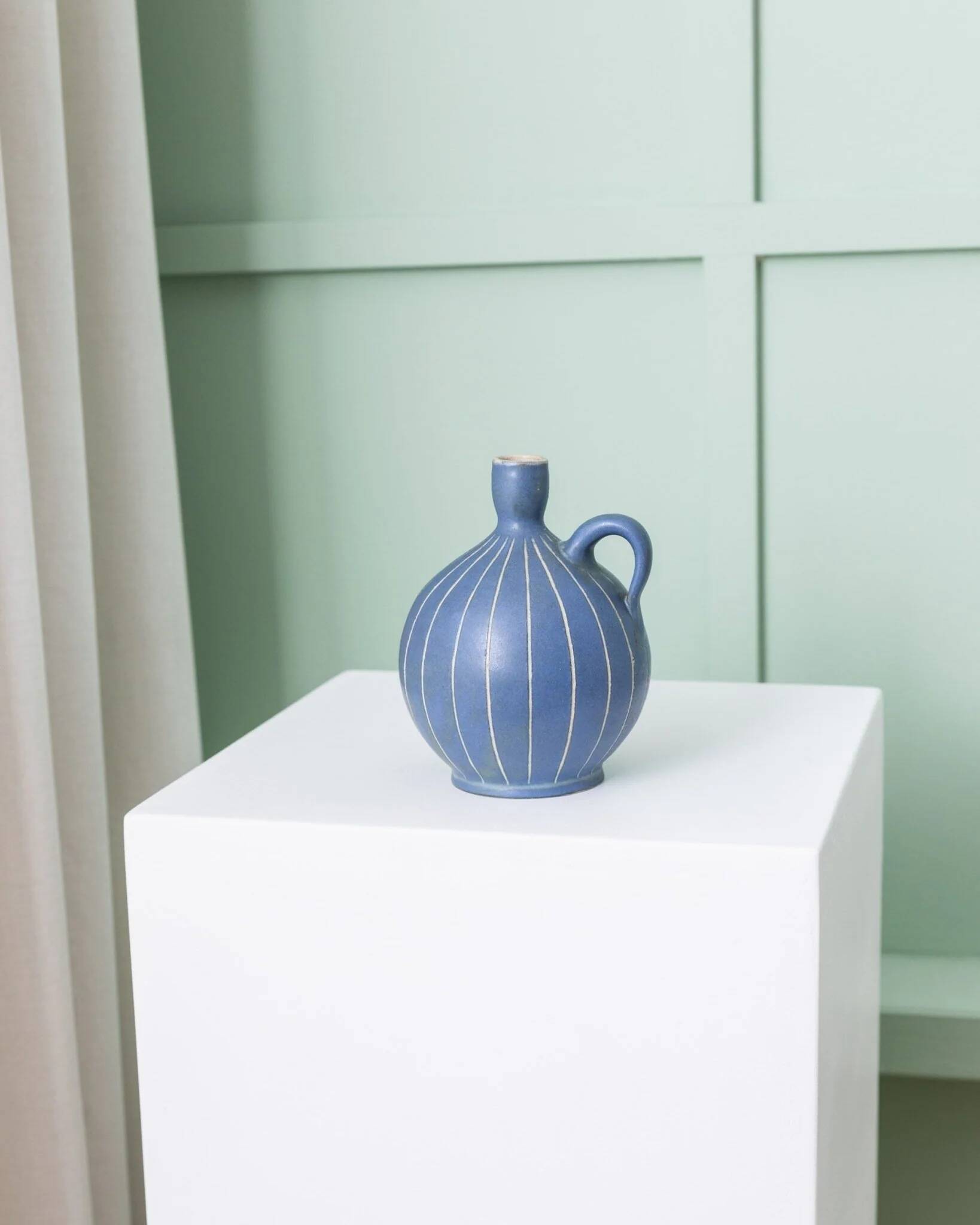 Vintage vase - Carl Fischer for PGH Bürgel - Mid-Century ceramic - 1960s
