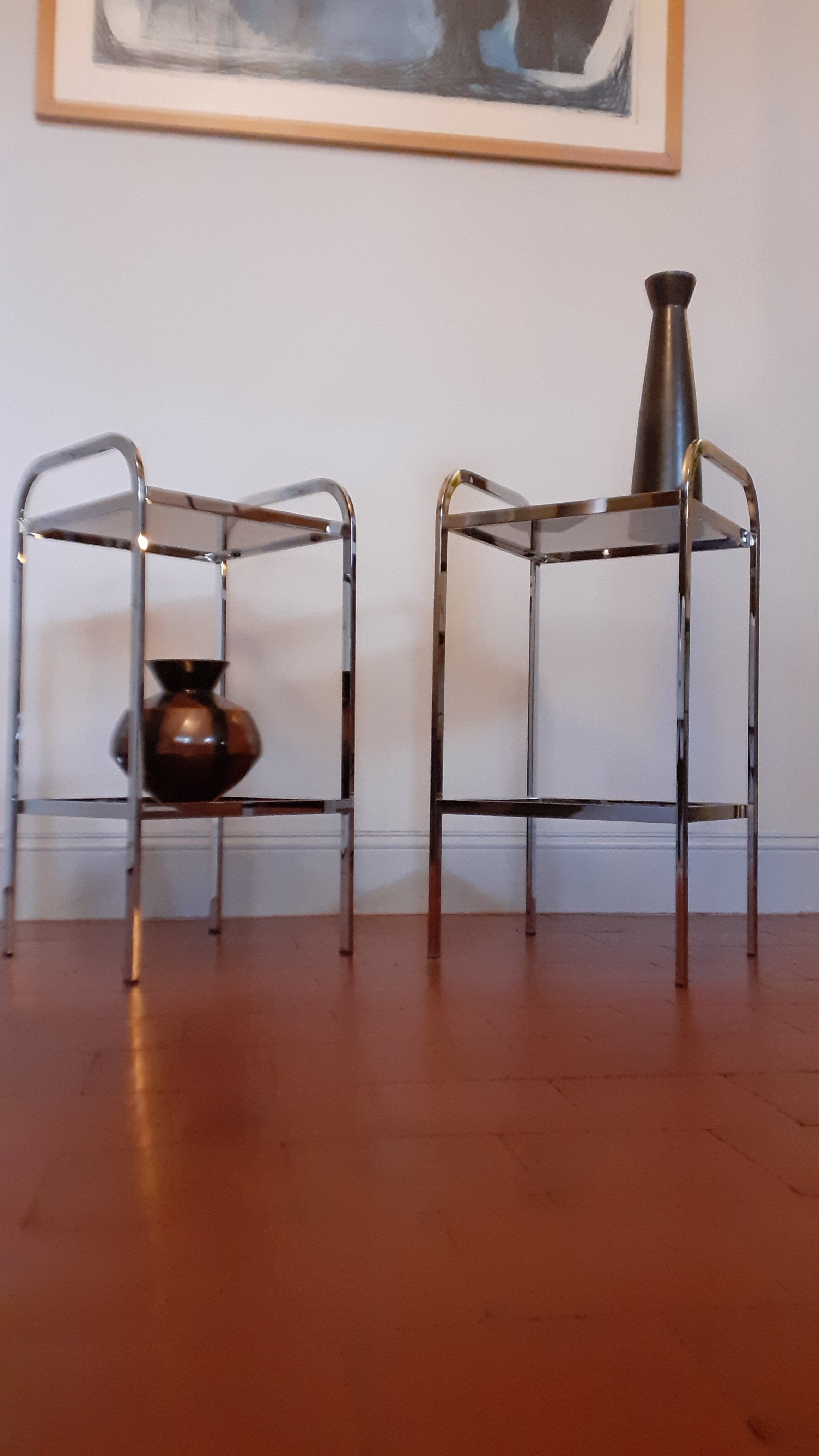 Pair of vintage 70s side table