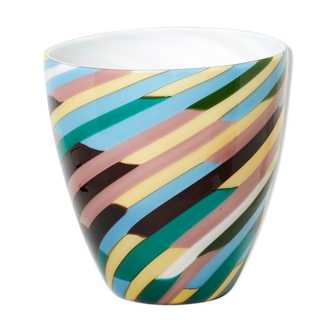 Laura de Santillana for Venini blown glass vase Klee 1984