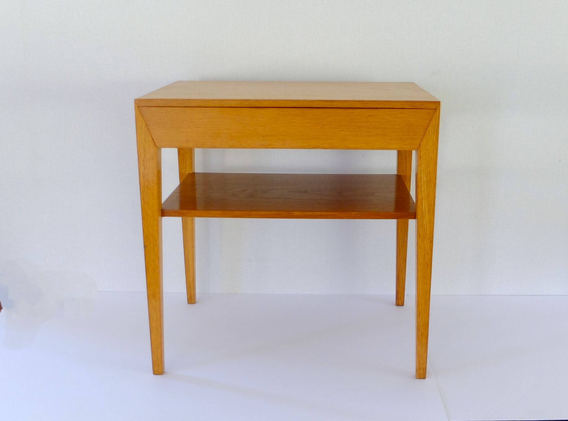 Severin Hansen, Scandinavian Bedside Table 1950s in Oak