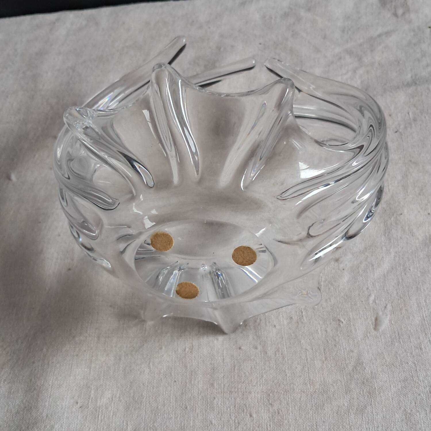 Art Deco crystal basket