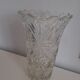 Carved crystal vase