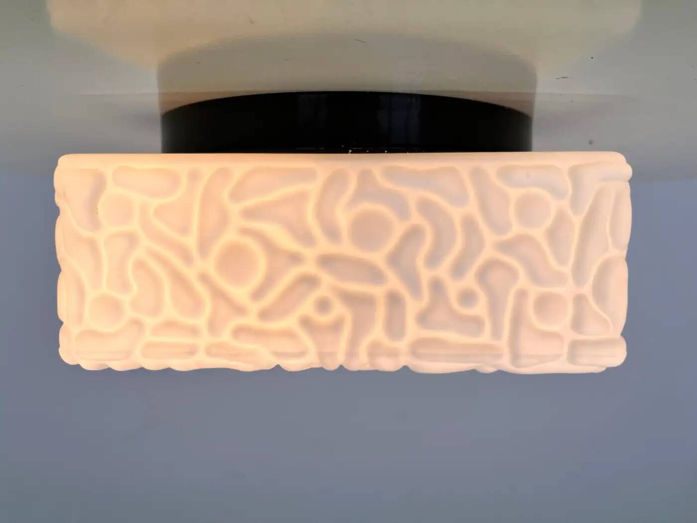 Midcentury wall or ceiling lamps, flushmount, 1970s - up to 15 pieces