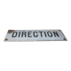 Curved enamel plate direction
