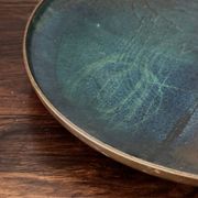 Scandinavian catchall bowl email on copper Bjørnstad Norway 1970