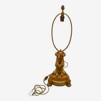 Lampe bronze doré style louis xvi