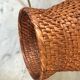 Pied de lampe en rotin vintage