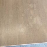 Dining table with extensions in walnut and mahogany and chrome around 1960