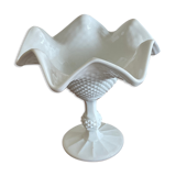 Empty cut white opaline