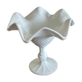 Empty cut white opaline