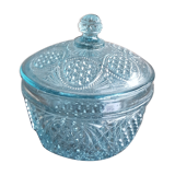 Celadon glass candy box