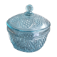 Celadon glass candy box