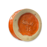 Vase en céramique orange Max Ildas