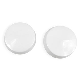 A pair of white ceiling lamps, RZB Bamberg, Germany, 1970s.