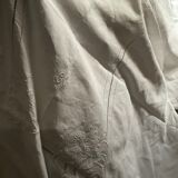 Linen tablecloth .embroidered .monogram T P . 296 cm x 170 cm