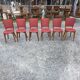 6 vintage oak chairs from the 1960s