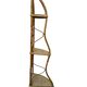 Rattan corner shelf from the 60s Italy