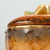 German Art Deco ceramic bowl with lid from Carstens Pottery.