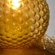 Vintage amber glass hanging lamp