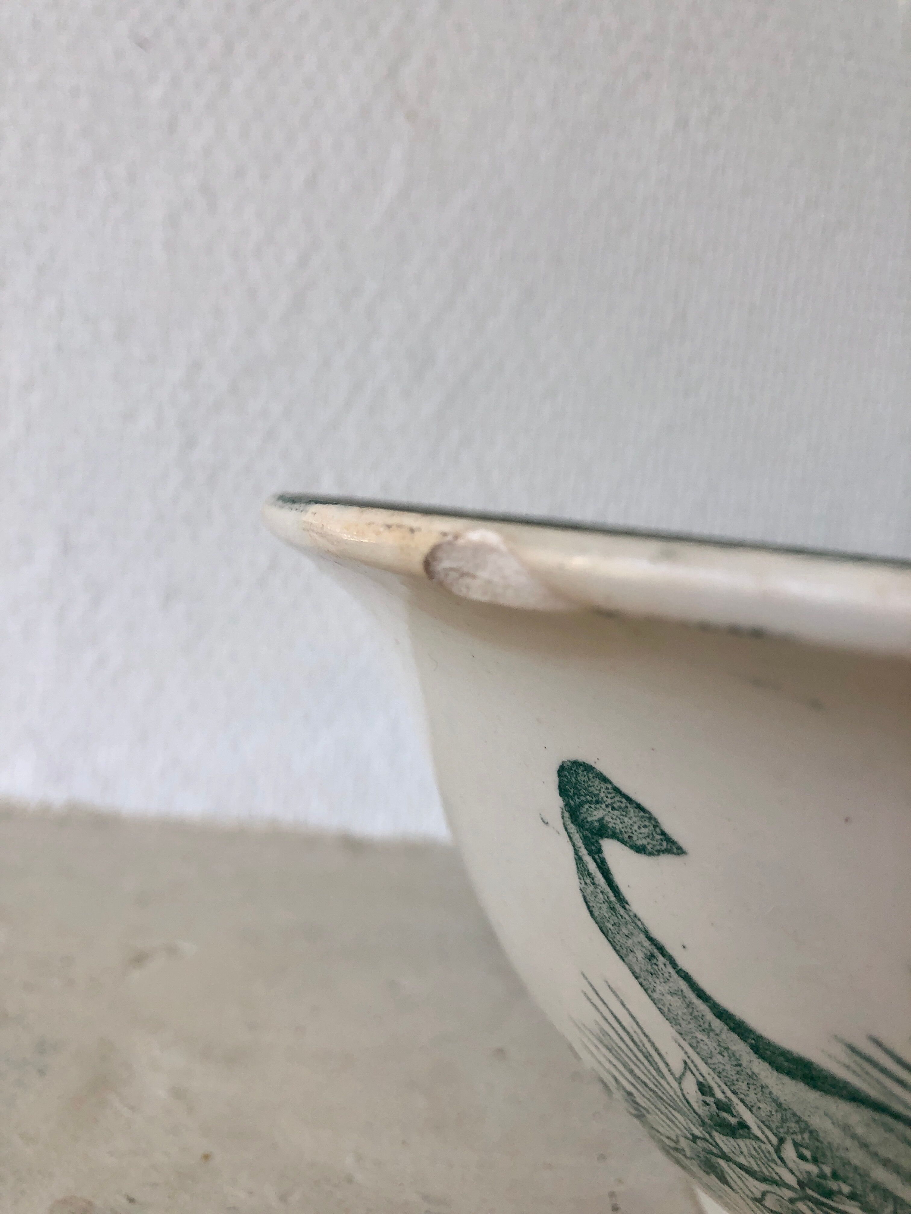 Saladier en terre de fer modèle "Muguet"