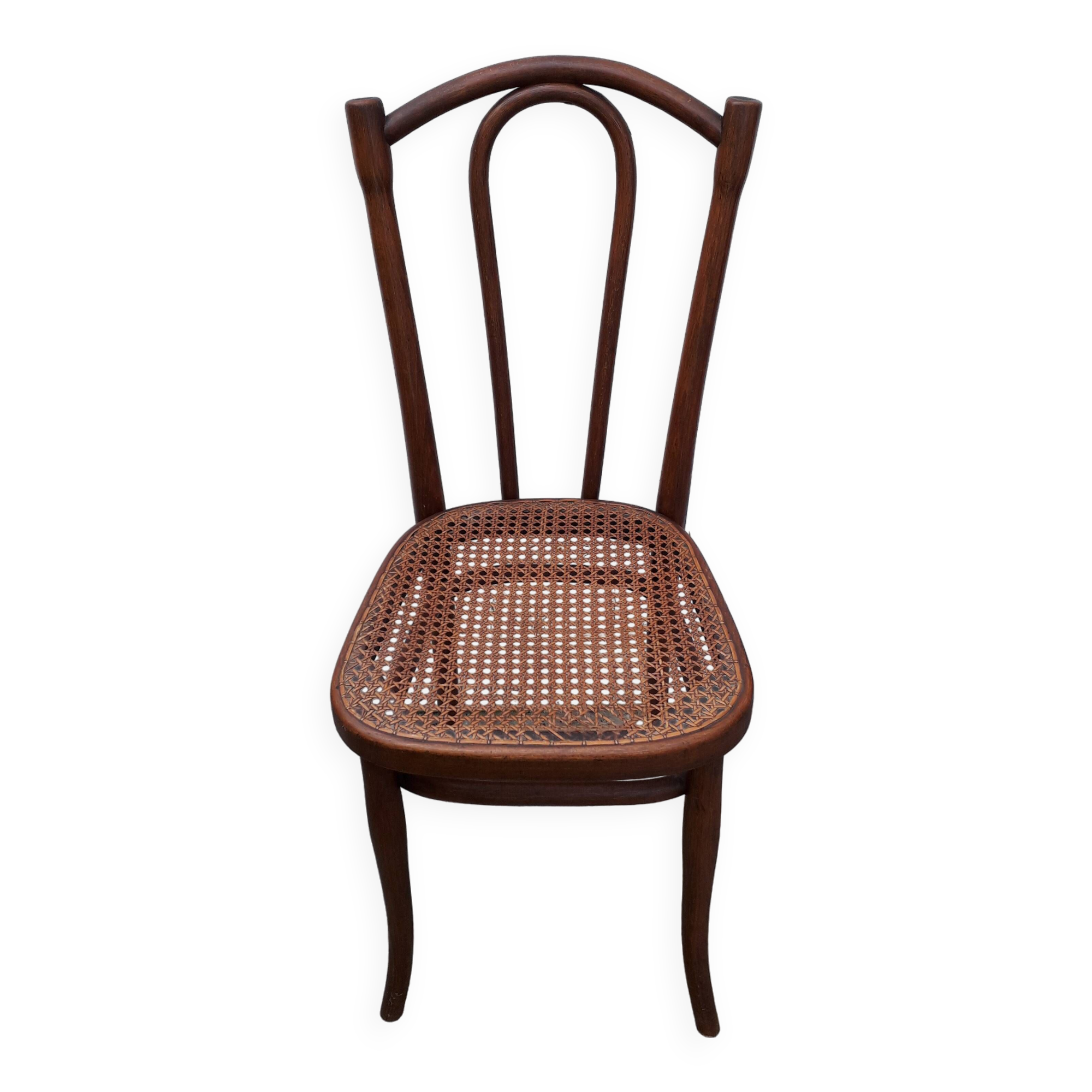 THONET VINTAGE 1920s BENDY BEECHWOOD BISTRO CHAIR