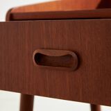 Restored teak nightstand