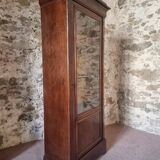 Vitrine française Louis-Philippe – avec porte vitrée d'origine