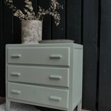 Pastel green chest of drawers