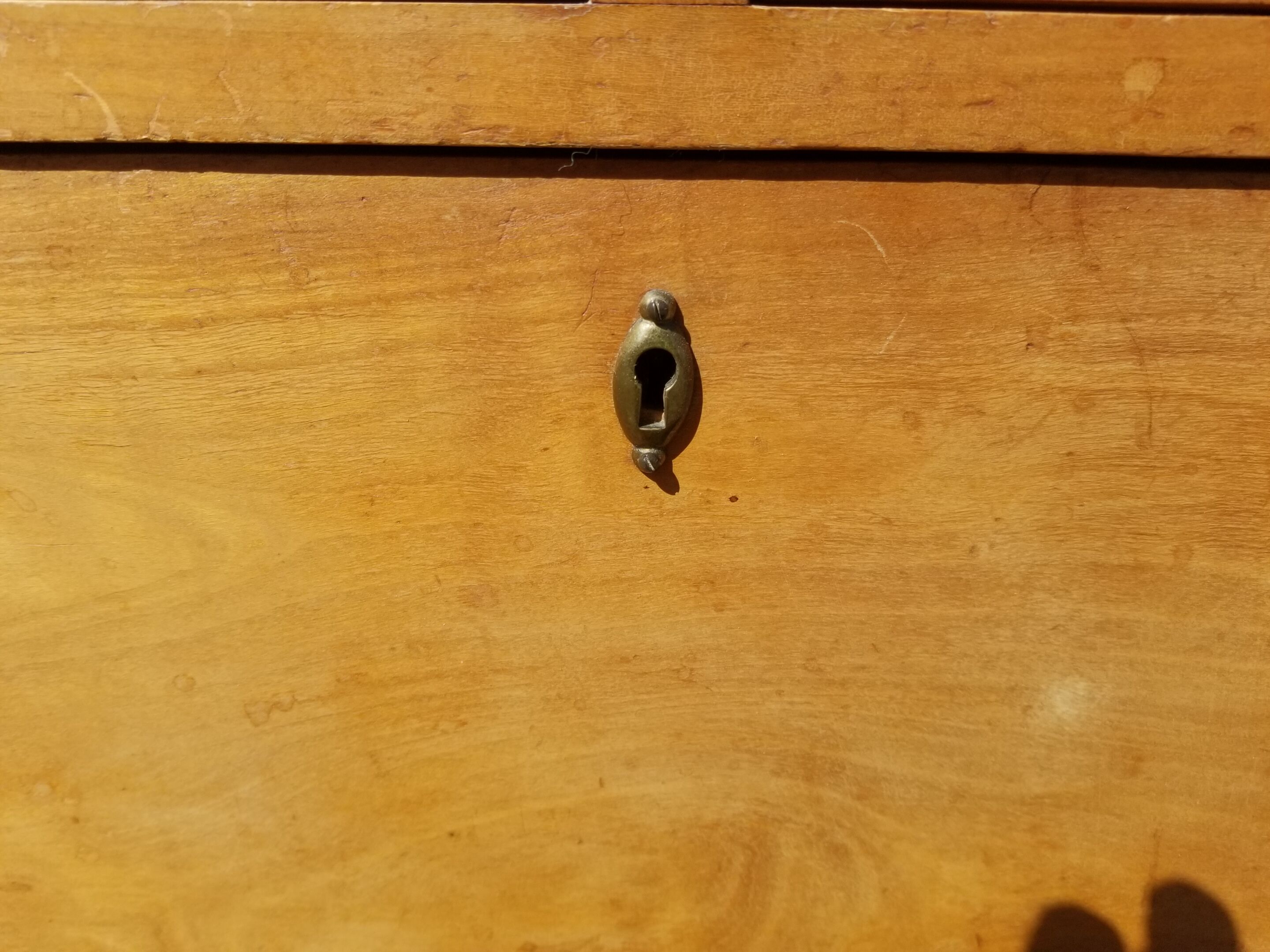 Chippendale English Commodity with Grey Marble Plateau - 50s