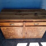 Natural pitch pine wood sideboard ep 1940