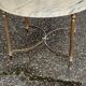 Marble coffee table and gold metal style louis XVI vintage xxeme