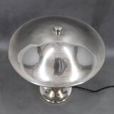 1930s Czech Art Deco nickel table lamp