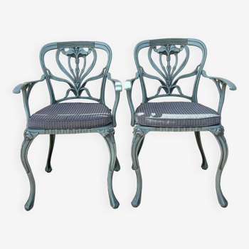 Rodolfo Dordoni pour kettal design a Barcelone: paire de fauteuils Art Nouveau