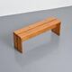 Solid pine bench, Les Arcs, circa 1973