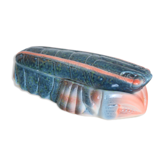 Box lobster by Michel Caugant ceramic, zoomorph