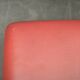 1980s Italian Postmodern Red Faux Leather Pouf Ottoman